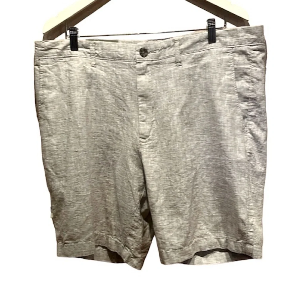 New Goodfellow & Co. Men’s Linen Cotton Blend Flat Front Shorts Size 38 NWT